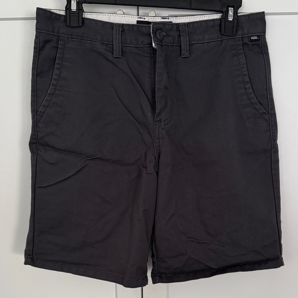 Vans Men's Charcoal Flat Front Shorts